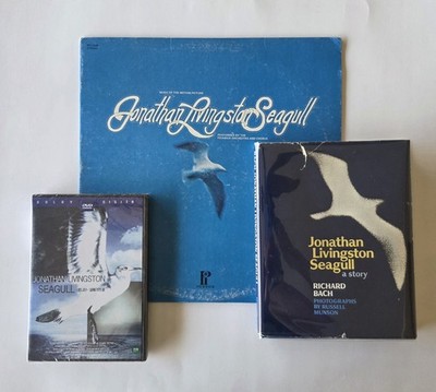 Jonathan Livingston Seagull Collection Bundle   First Edition Hardcover, Record,