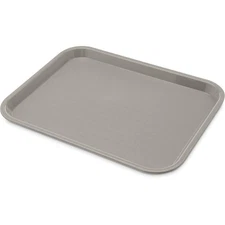 Gray Cafeteria Tray Fast Food Serving Tray 10 x 14 Durable Plastic Tray for