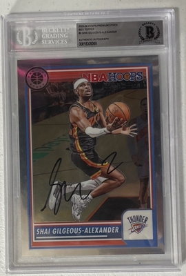 【Beckett鑑定済】SHAI GILGEOUS-ALEXANDER直筆サイン 2023-24 Shai Gilgeous-Alexander Premium Stock Box Topper Beckett