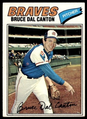 1977 TOPPS BRUCE DAL CANTON ATLANTA BRAVES #114
