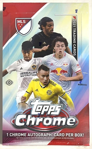 2021 Topps Chrome MLS Soccer Hobby Box New Factory Sealed QTY Discount