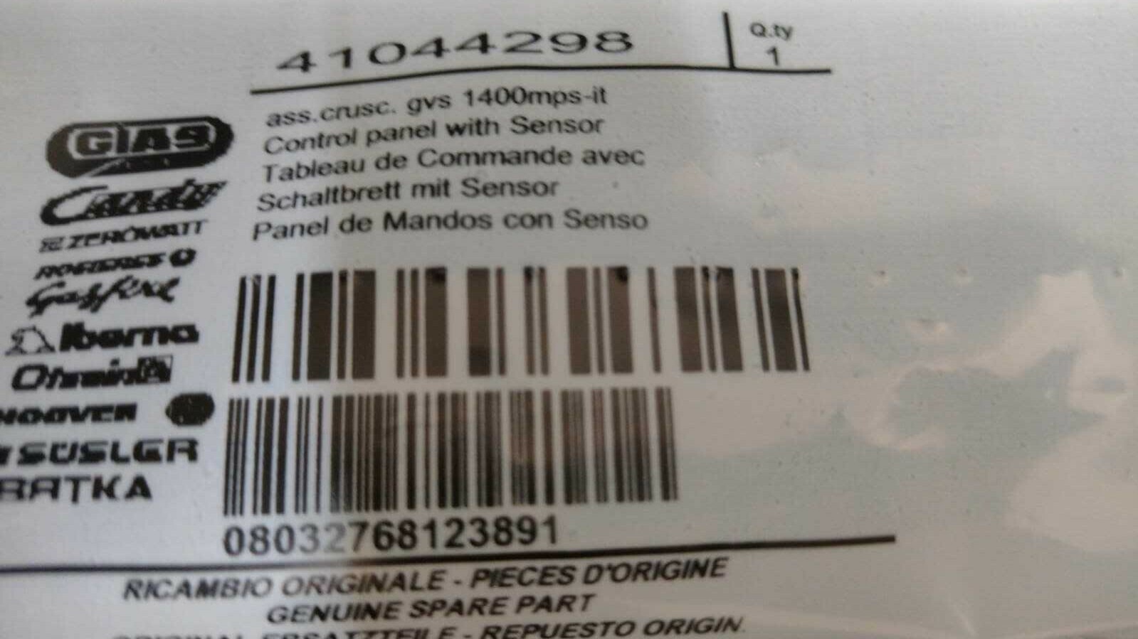 Pannello Controllo Lavatrice Candy 41044298 | Torna a Lavare Subito