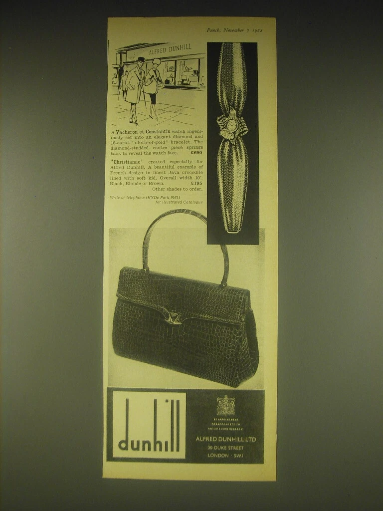 1962 Dunhill Vacheron et Constantin Watch and Christianne Purse
