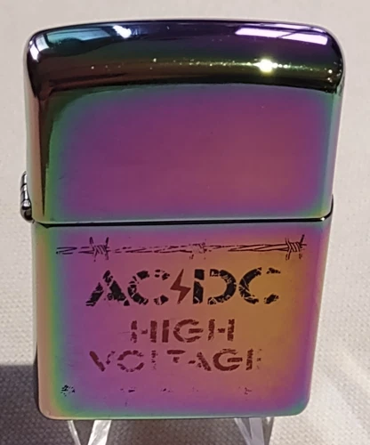 Zippo AC/DC High Voltage Spectrum 2010 J Used Lighter