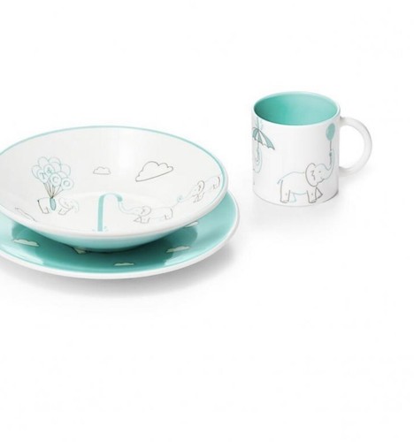 Tiffany & Co Baby 3-teiliges Bone China Set Zirkus Elefanten - Bild 2 von 8