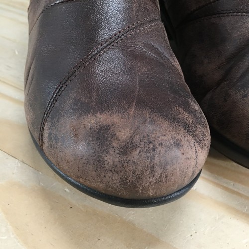 Abeo Shoes Womens 7.5 Carin Clog Brown Leather Slip On Round Toe Slip On Block - Picture 4 of 18