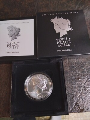 2021 Philadelphia Silver Peace Dollar United States Mint 21XH Free Shipping