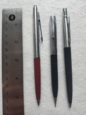 Group of Two Vintage Mechanical Pencils (Sheaffer / Parker) & One Scripto Pen