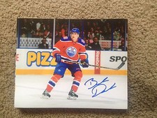 Brandon Davidson Autographed 8x10 Photo Edmonton Oilers Regina Pats