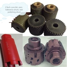 2" Diamond Core Bit zero tolerance grinding polishing drum 7 PCS stone concrete