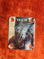 Fender Neck Plate F logo 1974