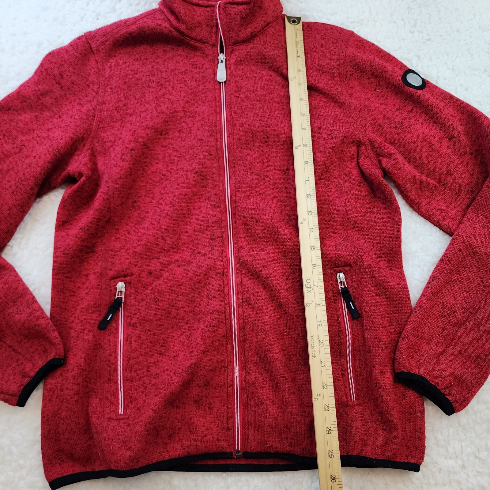 Killtec Jacket Full Zip Knit 12 Red Active Winter… - image 2