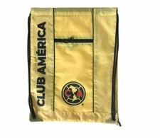 Club America Aguilas Soccer Gym Sack Bag Drawstring Backpack Cinch Bag Authentic