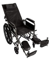 Recliner Back 18" Wheelchair Full Arm Detachable W/elevating Legrests