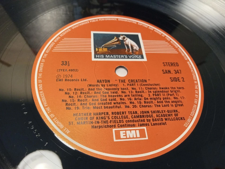 HAYDN The Creation KING'S COLLEGE CHOIR 2 LPs Near Mnt Record Box Set W/ Booklet - Image 3 of 4