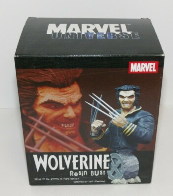 Wolverine Resin 6'' Bust Marvel Universe 2003 Limited to only 7500 Pieces NIB