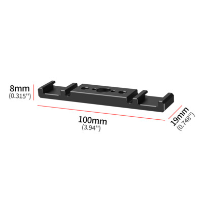 Aluminum alloy Mount Extension Bracket 1/4 Arri Positioning For DSLR SLR Cameras