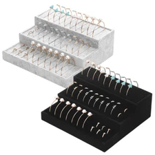 3 Layers Step Velvet Jewelry Bracelet Rings Display Storage Organizer Stand Rack