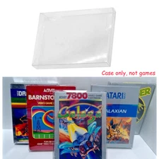 5x Box Protectors For ATARI 2600 / 5200 / 7800 Video Games Clear Display Cases