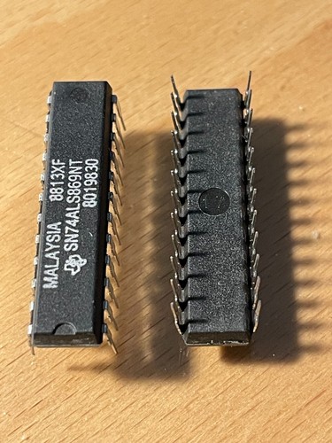 TEXAS INSTRUMENTS SN74ALS869NT ALS SERIES 8-BIT BINARY COUNTER PDIP24 - Picture 2 of 2