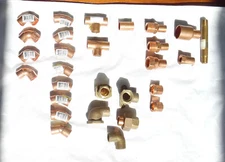 Mixed Lot Of 1/2 Inch Copper  Sweat Fittings (27)
