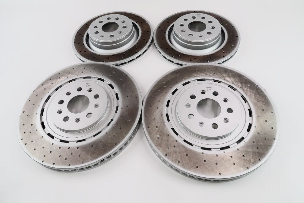 Maserati Levante S Trofeo front rear brake disc dimpled rotors TopEuro 1564