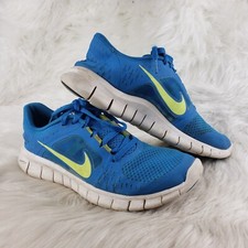 NIKE 'Free Run 3' Blue White Sneakers Youth Size US 5Y EUR 37.5