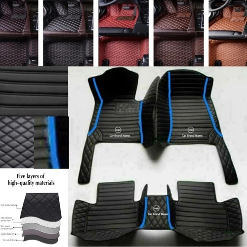 Car Floor Mats Fit Ford All Series Rug Auto Waterproof Carpets PU Leather Custom - Imagen 31 de 43