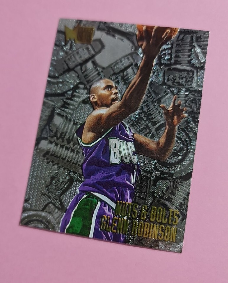 199596 Fleer Metal Nuts & Bolts Glenn Robinson 218 Insert Milwaukee