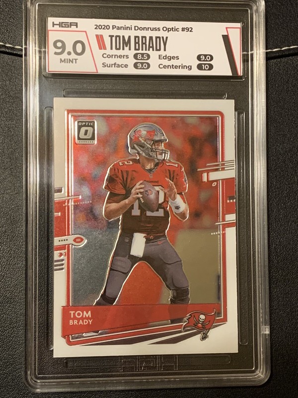 2020 Panini Donruss Optic Tom Brady #92 HGA 9 Mint Tampa Bay Buccaneers🐐🔥📈👀