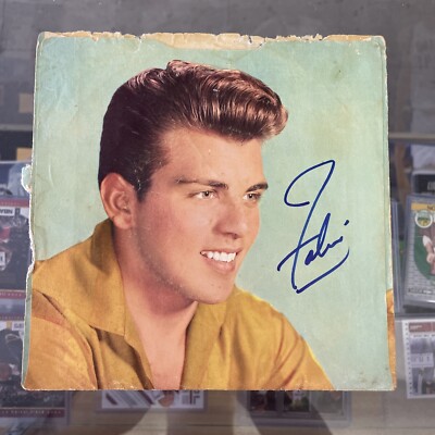 Fabian Autographed 45 Sleeve Signed Rare Damaged D171