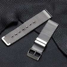 New 18/20/22/24mm Milanese 1.0 Fine Mesh Watch Bands Stainless Steel Pin Buckle