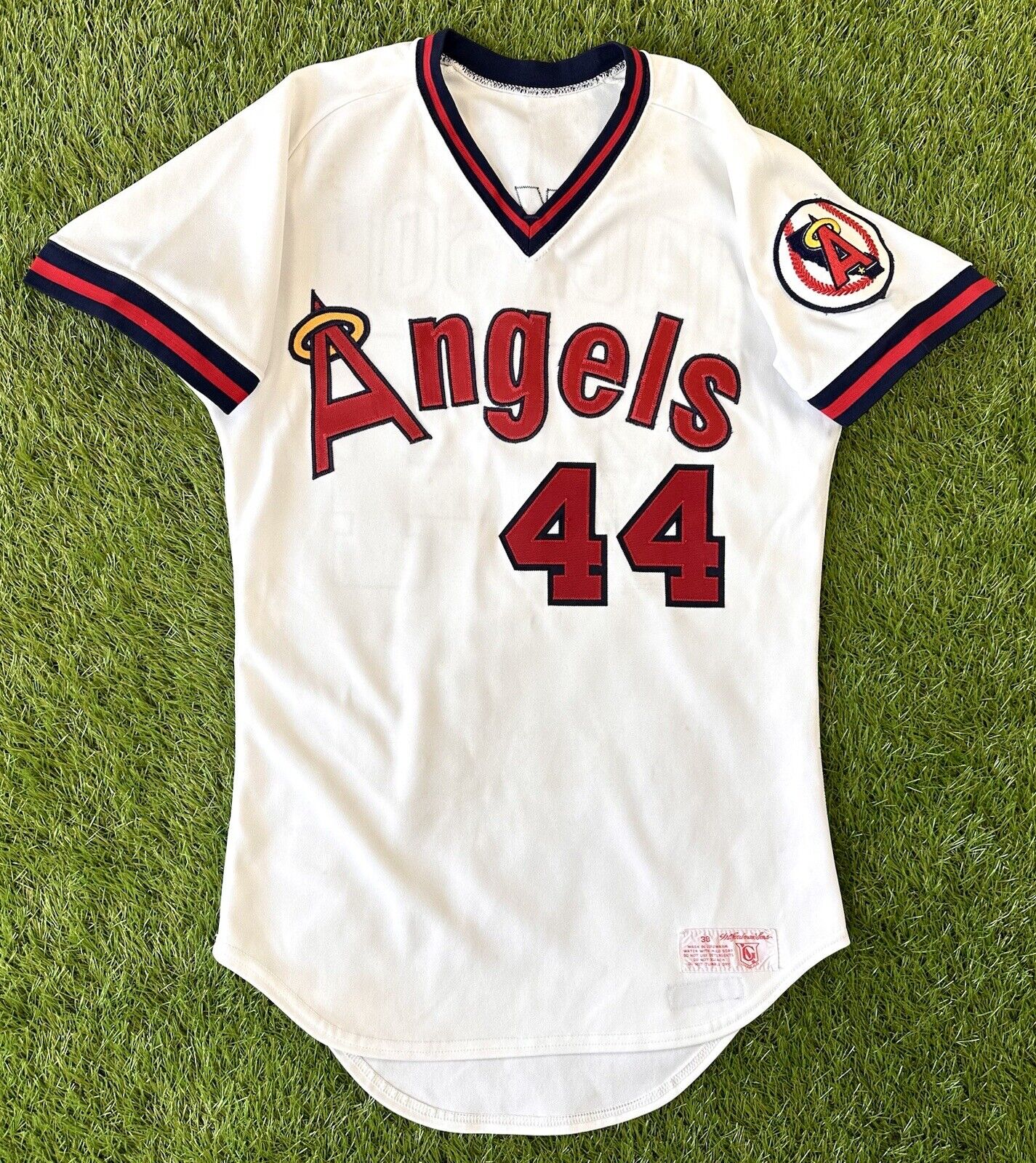 Team Issued California Angels Reggie Jackson Baseball Jersey