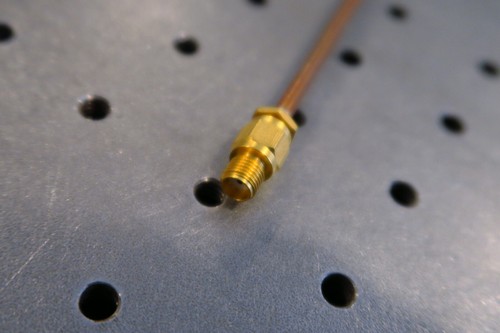 SMA female female receptacle Hardline Rigid Cable 4" 50Ω DC to 24.4 GHz NOS RF - Picture 3 of 4