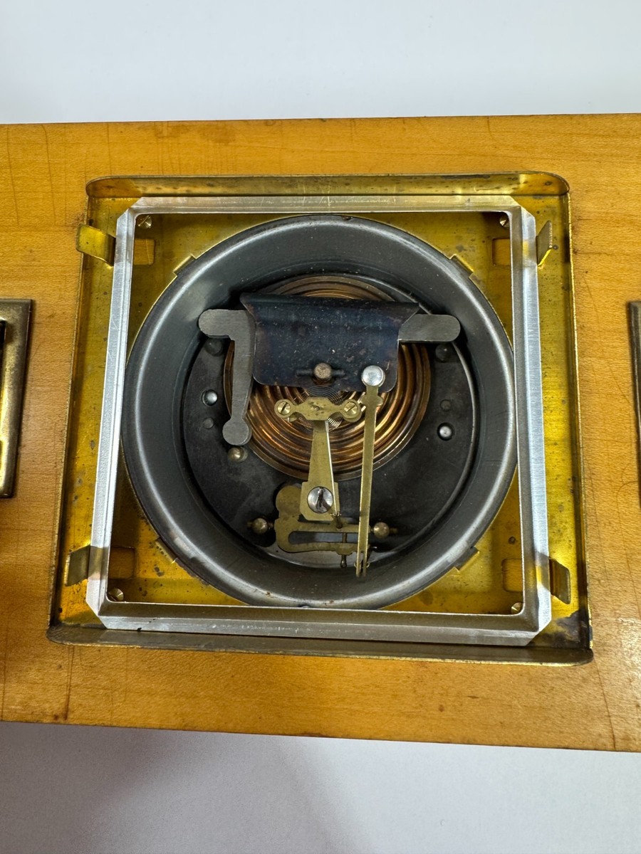 LUFFT Vintage Optiker Ruhnke Thermometer Hygrometer Wood Weather