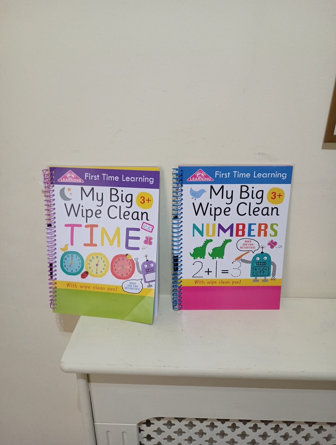 Wipe & Clean Reading & Time My Big Wipe Clean First Time Learning With Pen