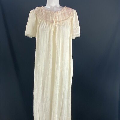 VINTAGE LINGERIE NYLON CHIFFON LINGERIE NIGHTGOWN DRESS SMALL MEDIUM
