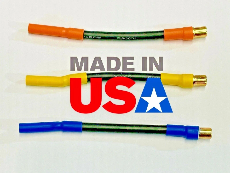 Cables de extensión ESC hembra a macho de 4 mm a 6,5 mm 10 AWG 200C cables Foto 4 de 4