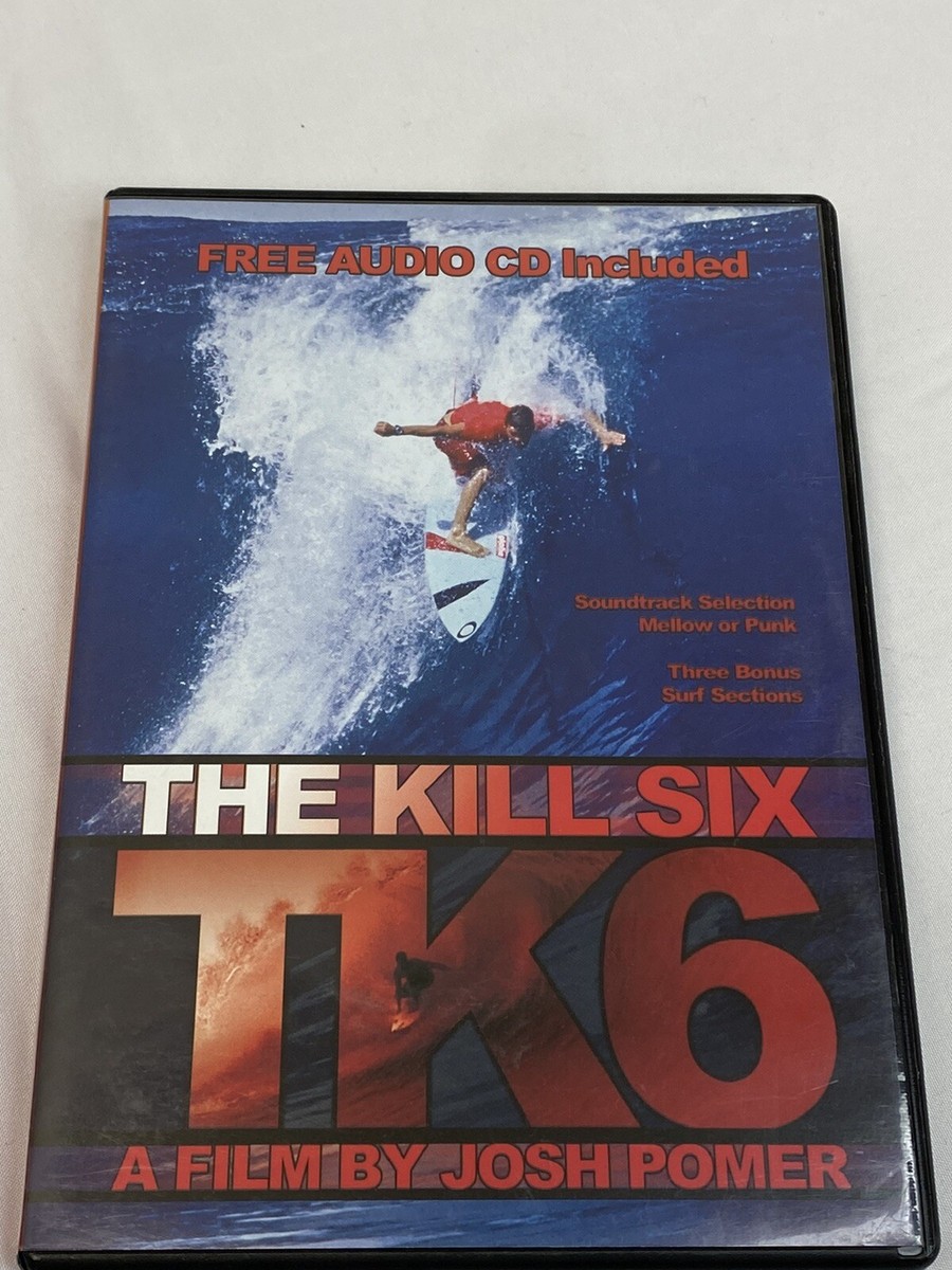 The Kill Six TK6 DVD A Film By Josh Pomer Surfing + Free Audio CD