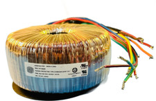 Transformador toroidal MT1000DS, potencia nominal: 1 Kva, voltajes secundarios: 2 X 120 V,