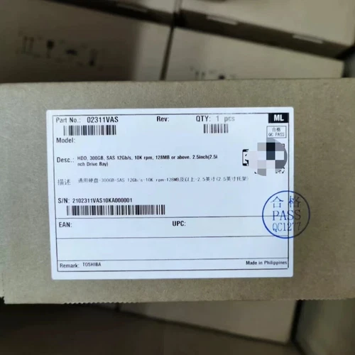 300GB TOSHIBA SAS 12Gb/s 10k AL15SEB030N 02311VAS Hard disk HUAWEI Version