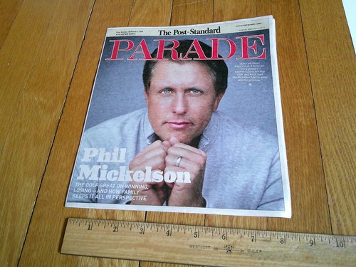 Phil Mickelson Collectible Newspaper Article Parade Magazine 2011 Russell Brand - Picture 6 of 6