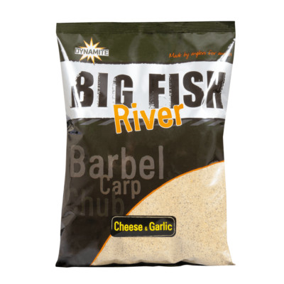 Dynamite Baits Big Fish River Groundbait Futter Cheese & Garlic