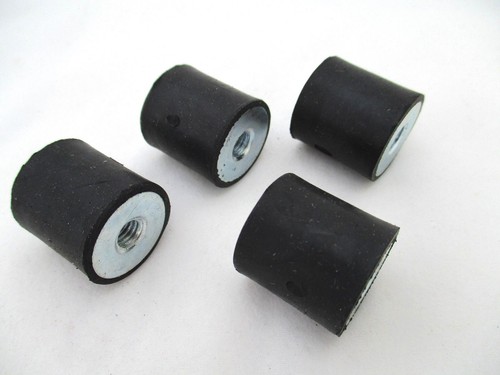 Aislador de montaje de goma antivibración M6 doble lado hembra hembra FF 20X20 4 piezas - Imagen 2 de 8