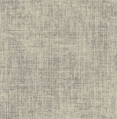 Tapete, Designtapete, Vanderbilt, Webstoff, grob, Schimmer, Creme, Aschgrau