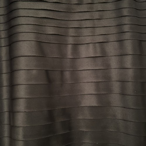 JS Collections Lord and Taylor Black Satin Ruffled Pencil Skirt Size 8 NEW - Picture 2 of 7