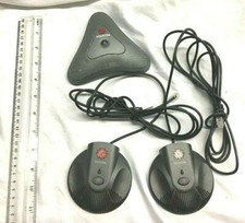 Polycom Lot of 3 Microphone 2201-20250-002, 2201-07155-601 Working Free Shipping