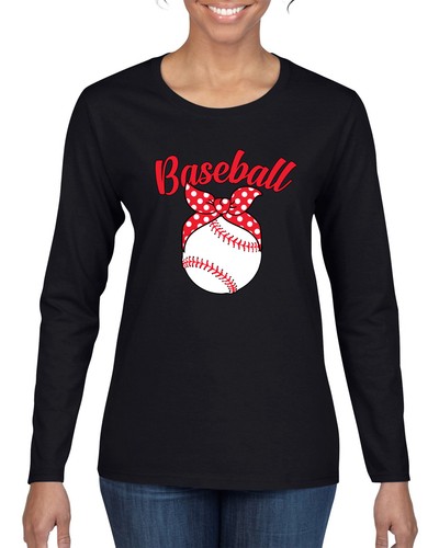 Linda camisa de béisbol para mamá cinta de regalo para mujeres manga larga - Imagen 1 de 8