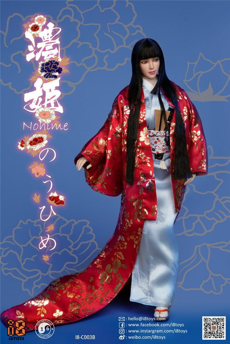 I8TOYS i8-C003A 1/6 w/Nohime Clothing Set Orange Uchikake