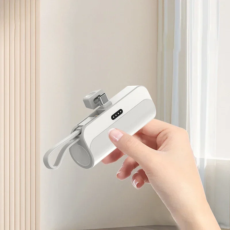5000mAh Type-C Portable Power Bank Fast Charging Compact Design
